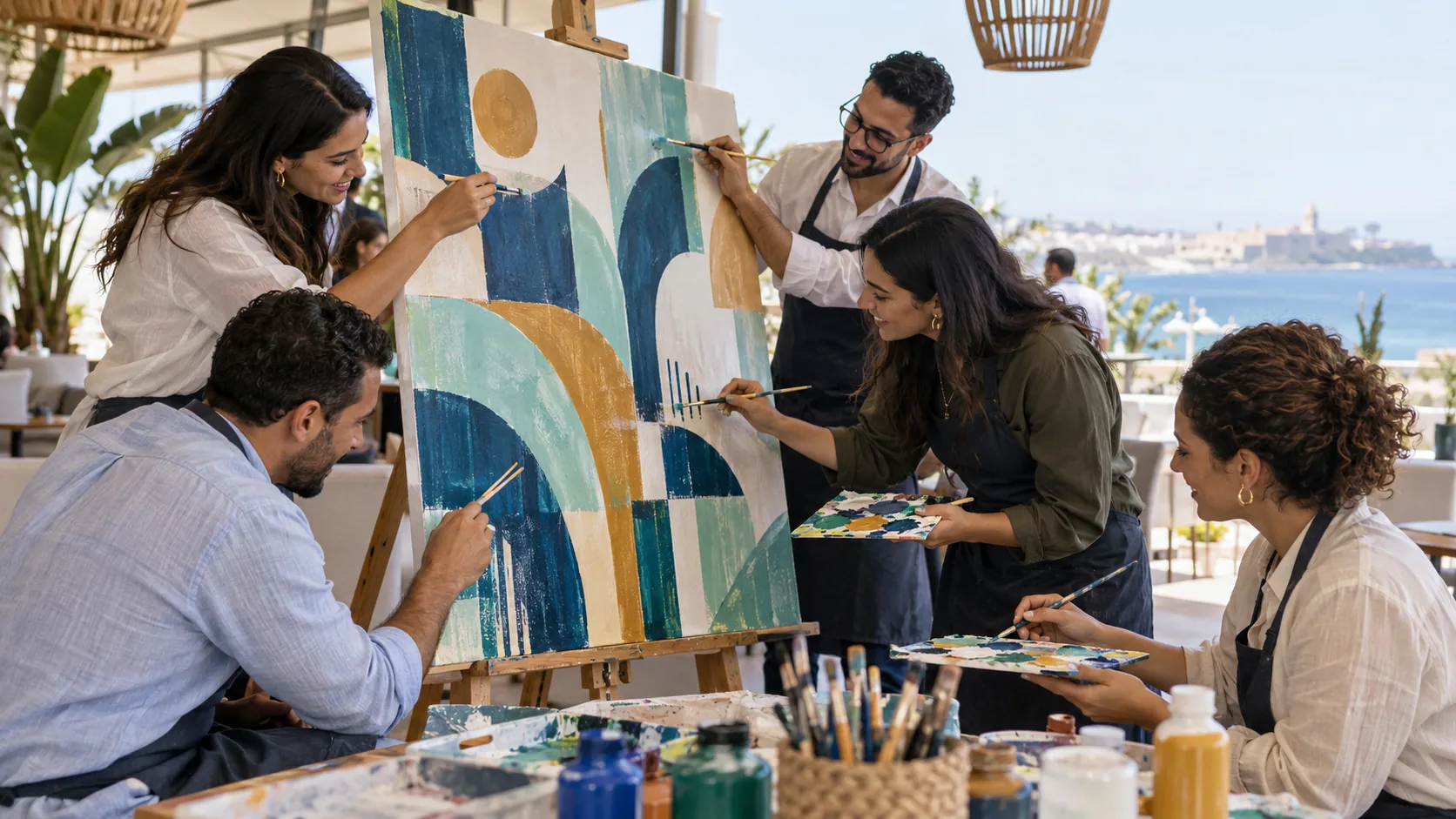 Atelier d'expression créative en équipe